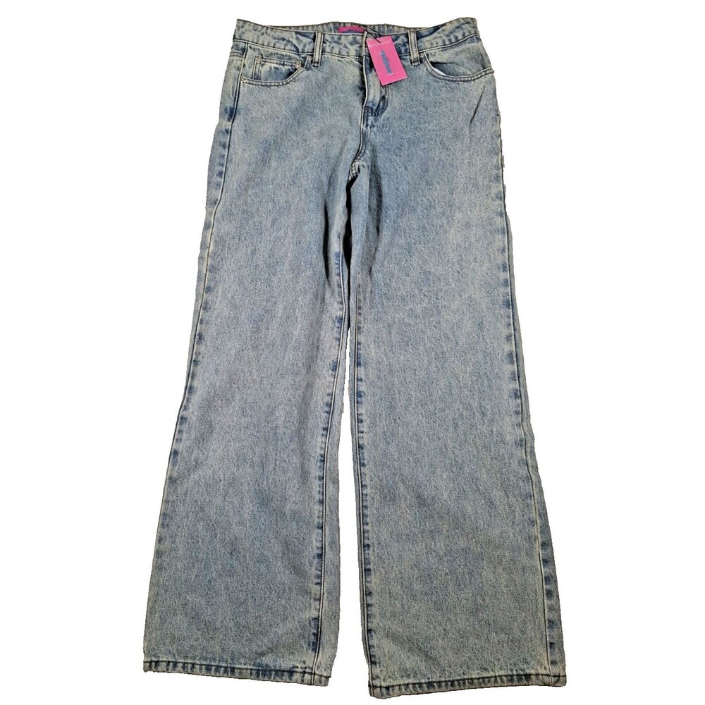 Edikted Magda Acid Wash Low Rise Baggy Jeans-Women's SZ Med-NEW w/Tags!
